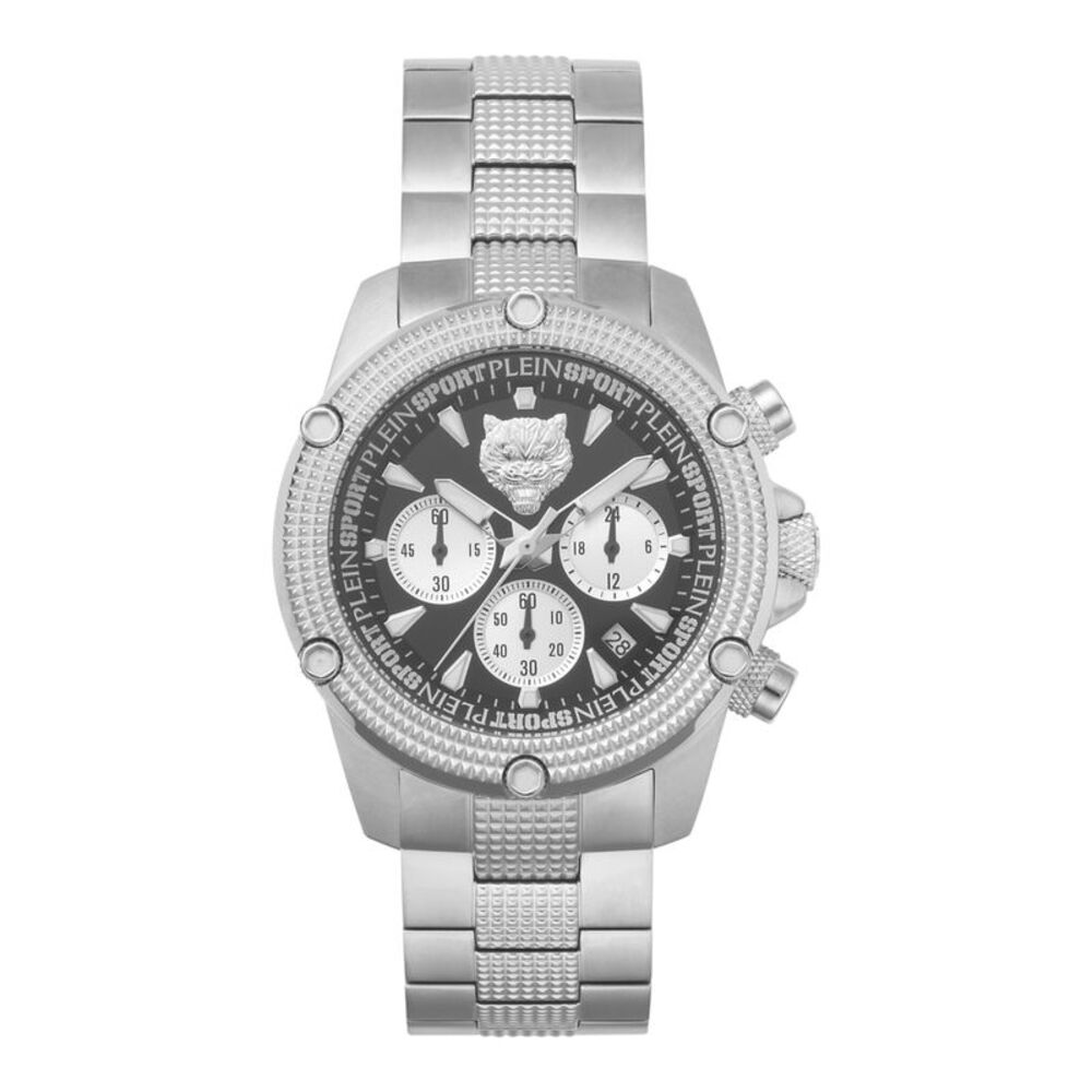 Plein Sport Hurricane Chronograph Watch Silver Mens